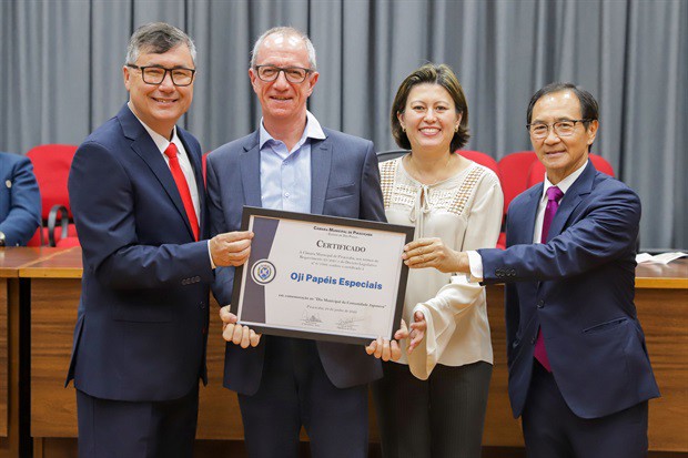 Homenageados da noite