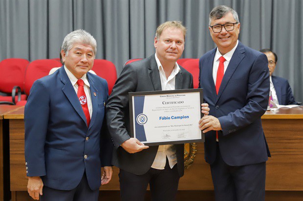 Homenageados da noite