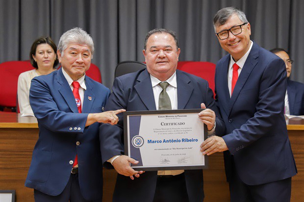 Homenageados da noite