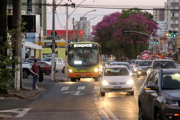 Letreiros dos 156 ônibus da frota operacional trouxeram em seus letreiros as palavras empatia, paz, amor, solidariedade e bondade
