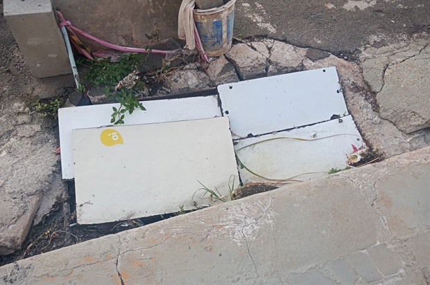 Reparo em galeria pluvia foi realizado pela Semob (Secretaria de Obras)