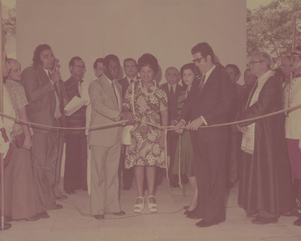 Adilson Maluf na inauguração do prédio da Câmara