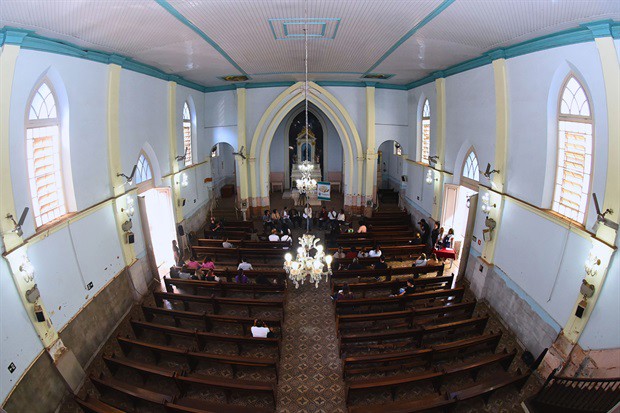 Prédio da igreja passou por um processo de levantamento histórico para recuperação