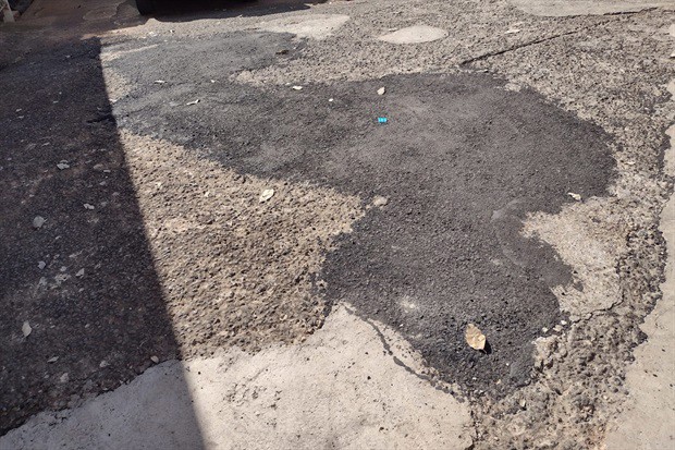 Rua Barretos, no bairro Glebas Califórnia, após a realização da operação tapa-buracos