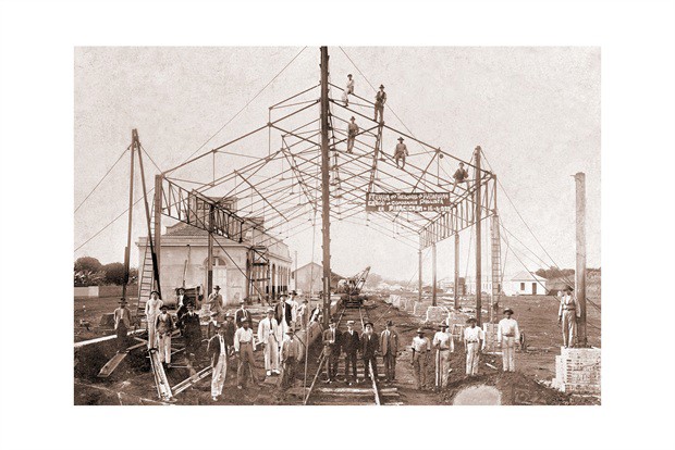 Construção da Estação da Paulista (1922) | Arquivo Histórico da Câmara.