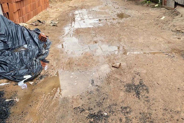 Rua Chuva da Prata, Comunidade Pantanal, no bairro Jardim Itapuã