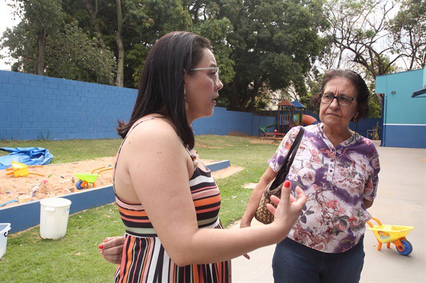 Durante a visita, a vereadora pôde conhecer o trabalho pedagógico e administrativo desenvolvido pela unidade