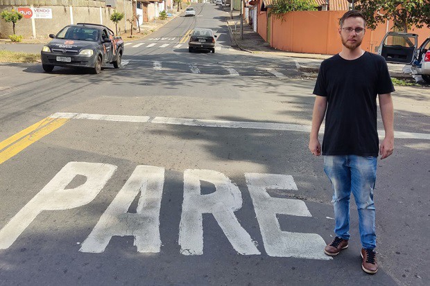 Vereador Gustavo Pompeo (Avante) cobra rotatória no local desde 2021