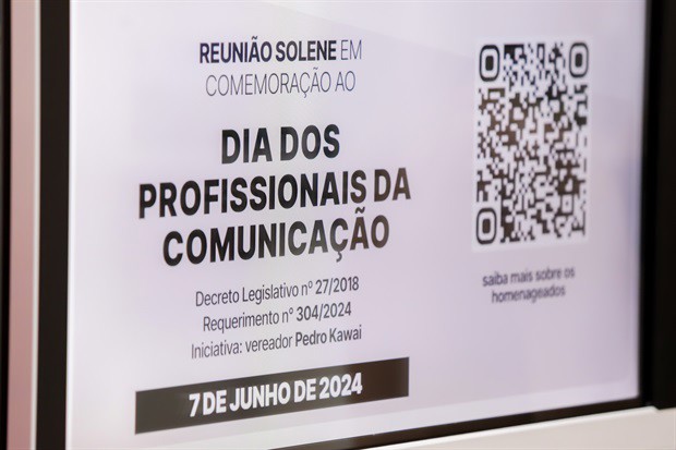 Vereador Pedro Kawai, que solicitou a reunião solene, destacou que a imprensa é um pilar da democracia