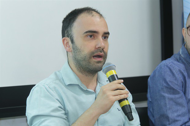 Palestrante Daniel Abreu Rocha, cirurgião geral e de cabeça e pescoço