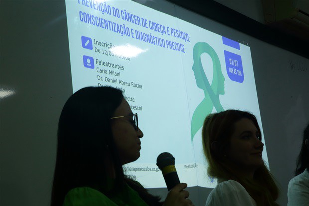 Palestra “Prevenção do Câncer de Cabeça e Pescoço" foi realizada nesta segunda-feira pela Escola do Legislativo