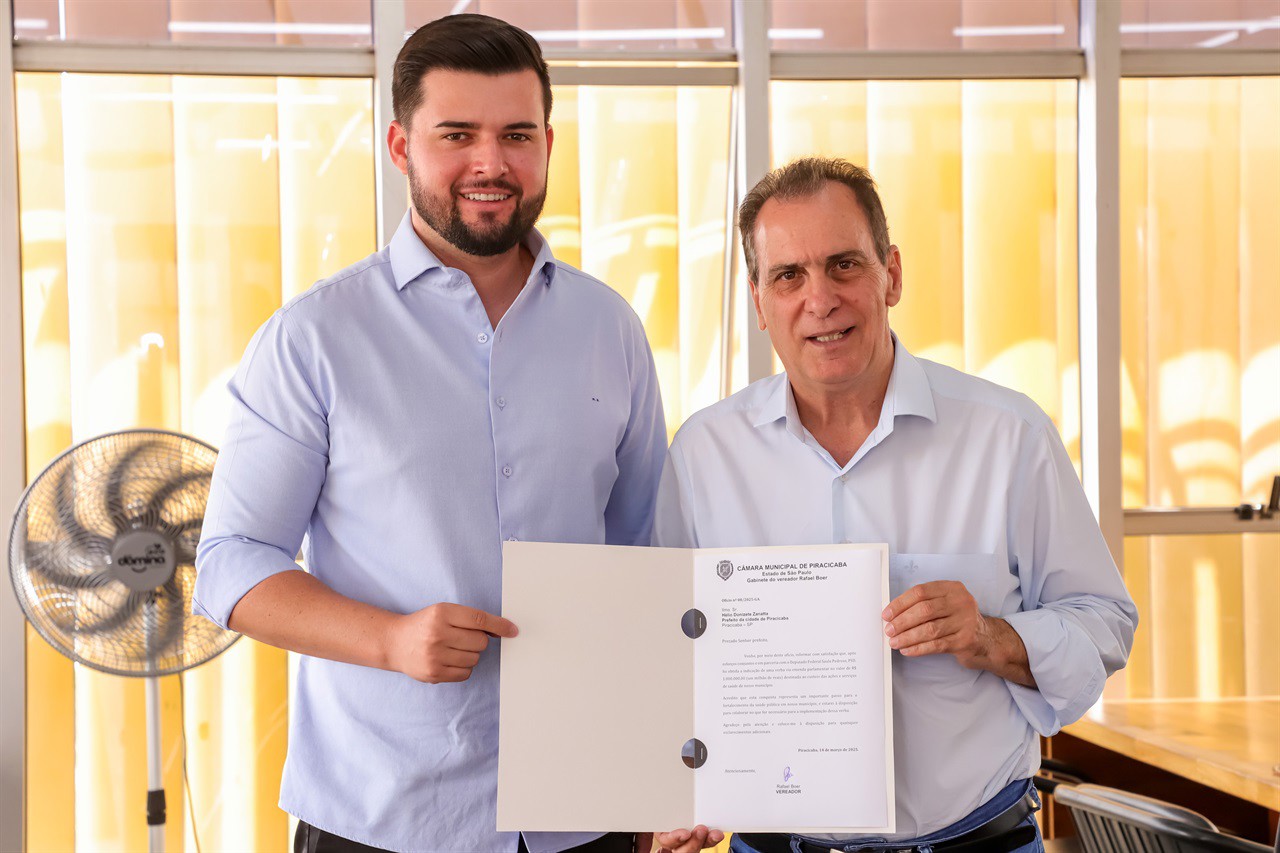 Verba foi intermediada pelo vereador Rafael Boer (PRTB) junto ao deputado federal Saulo Pedroso (PSD)