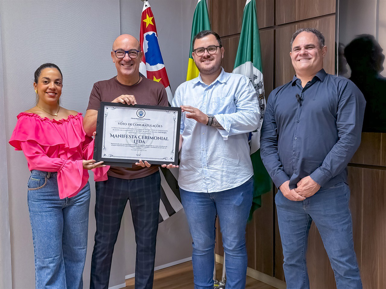 Voto de congratulações contempla empresa referência em cerimoniais - foto: Doc.me Comunicação