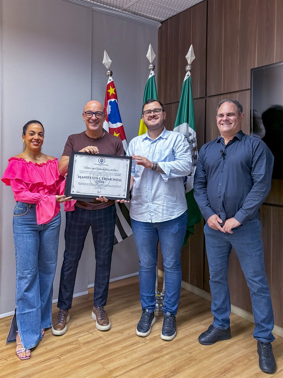 Voto de congratulações contempla empresa referência em cerimoniais - foto: Doc.me Comunicação