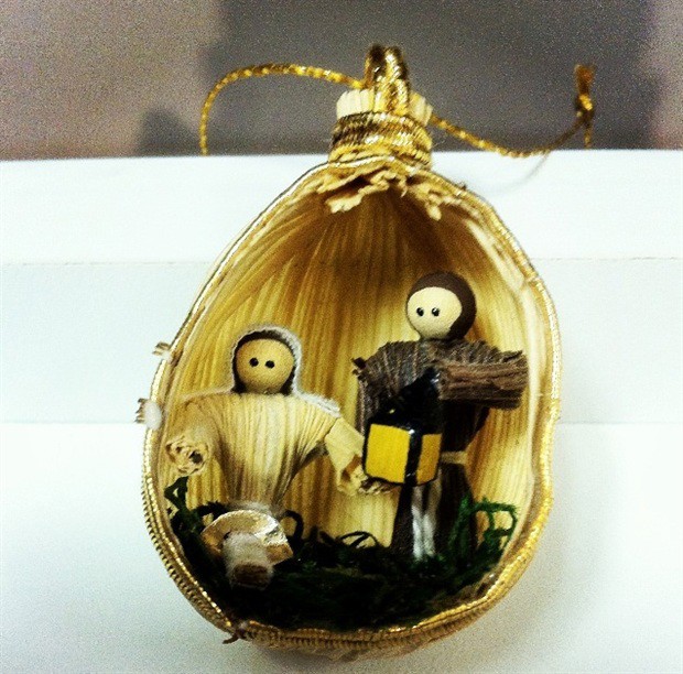 Presépio na Palha de Milho