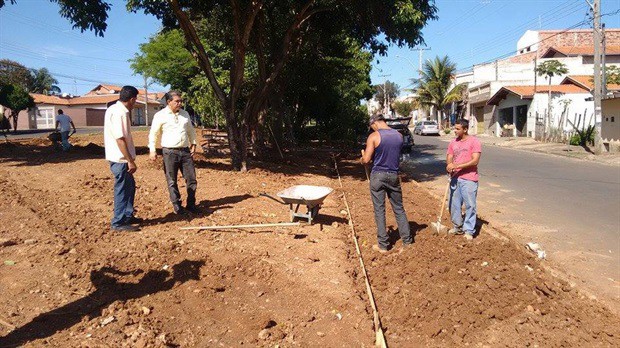 Obras da academia do Parque Residencial Água Branca 