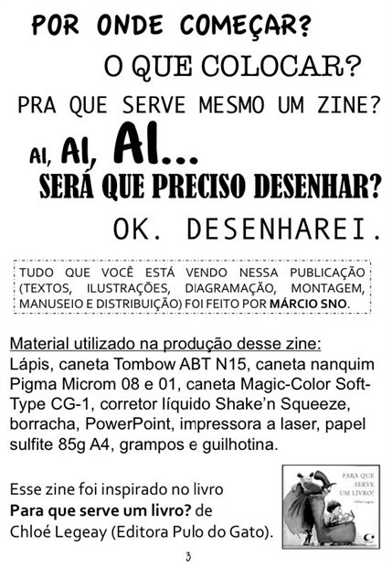 Fanzine Márcio Sno