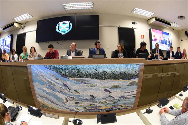 Reunião pública contou com a participação de 16 vereadores e da secretária municipal de Educação, Angela Correa