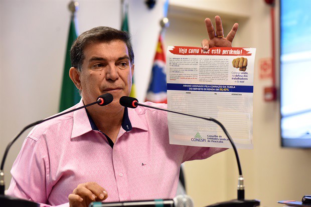 Paiva destaca importância de campanha do Conespi pela correção do IR